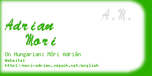adrian mori business card